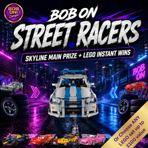 Bob On Street Racers Skyline Main Prize + LEGO Instant Wins