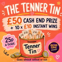 The Tenner Tin | £50 Cash + 10 Tenner Instants