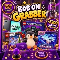 BOB ON GRABBER | Claw your luck… prizes, cash & credit to grab