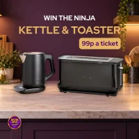 🥷 Ninja Kettle & 3-in-1 Toaster Set | 99p a Ticket