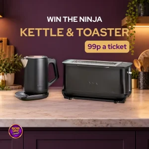 🥷 Ninja Kettle & 3-in-1 Toaster Set | 99p a Ticket